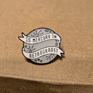 Gray Mercury In Retrograde Pin Nwt